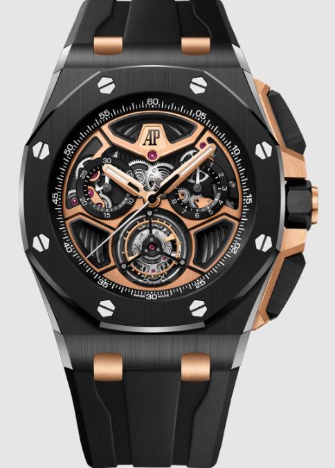 Audemars Piguet Replica Watch Royal Oak Offshore Flying Tourbillon Chronograph Ceramic 26622CE.OO.D002CA.02